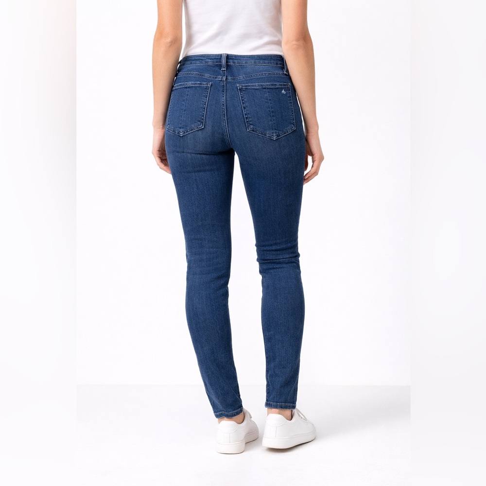 Rag & Bone Cafe Mid Rise Skinny Jeans Size 27‎ Stretch Medium Wash